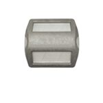 white aluminum road stud